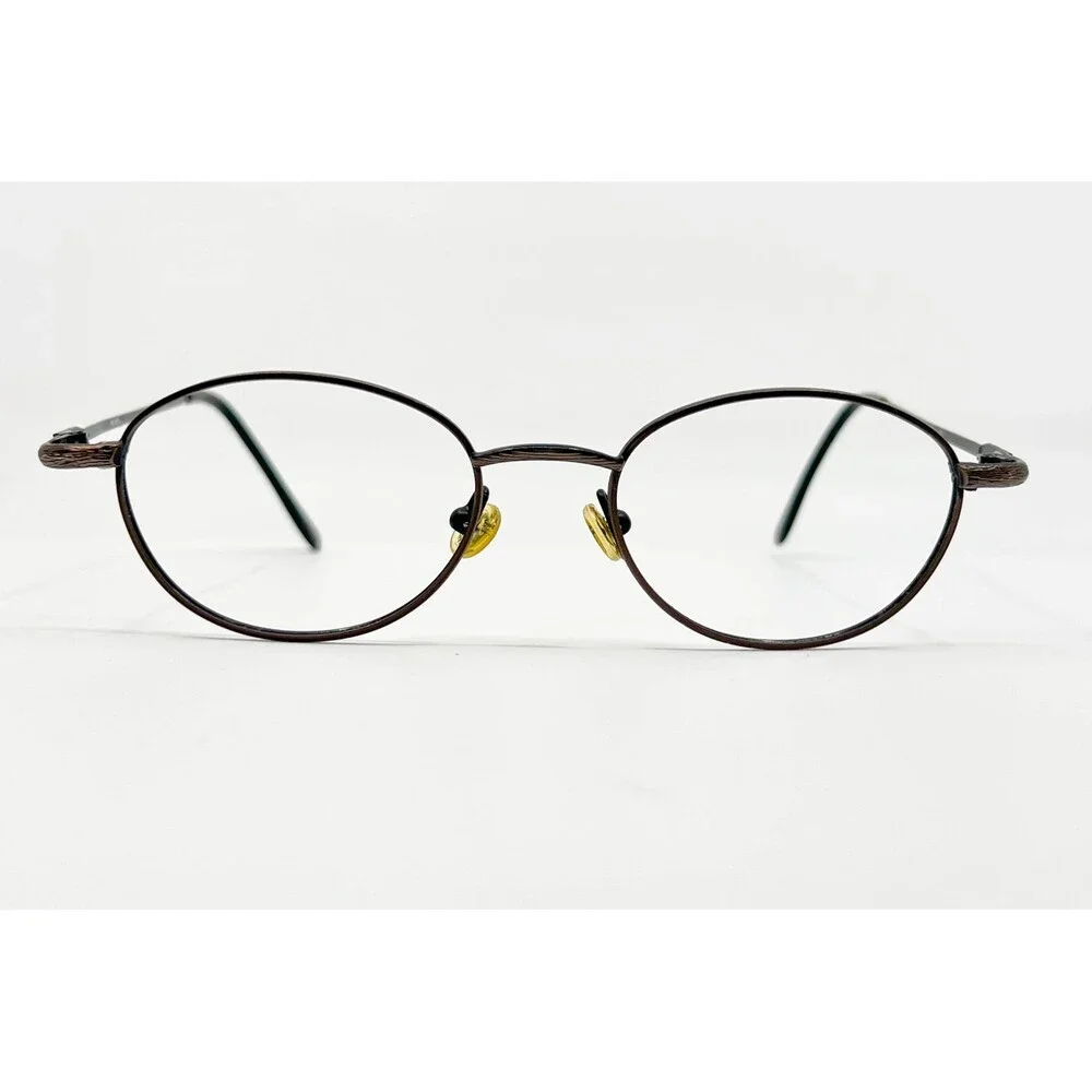 Rebel Eyeglasses Unisex Pewter Oval Metal Frames 49-19-140 Small Medium